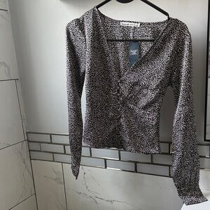 Abercrombie & Fitch Monochrome Floral Blouse